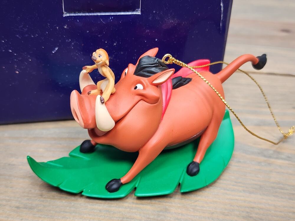 Grolier President's Edition Pumbaa & Timon Ornament Disney Collection With Box